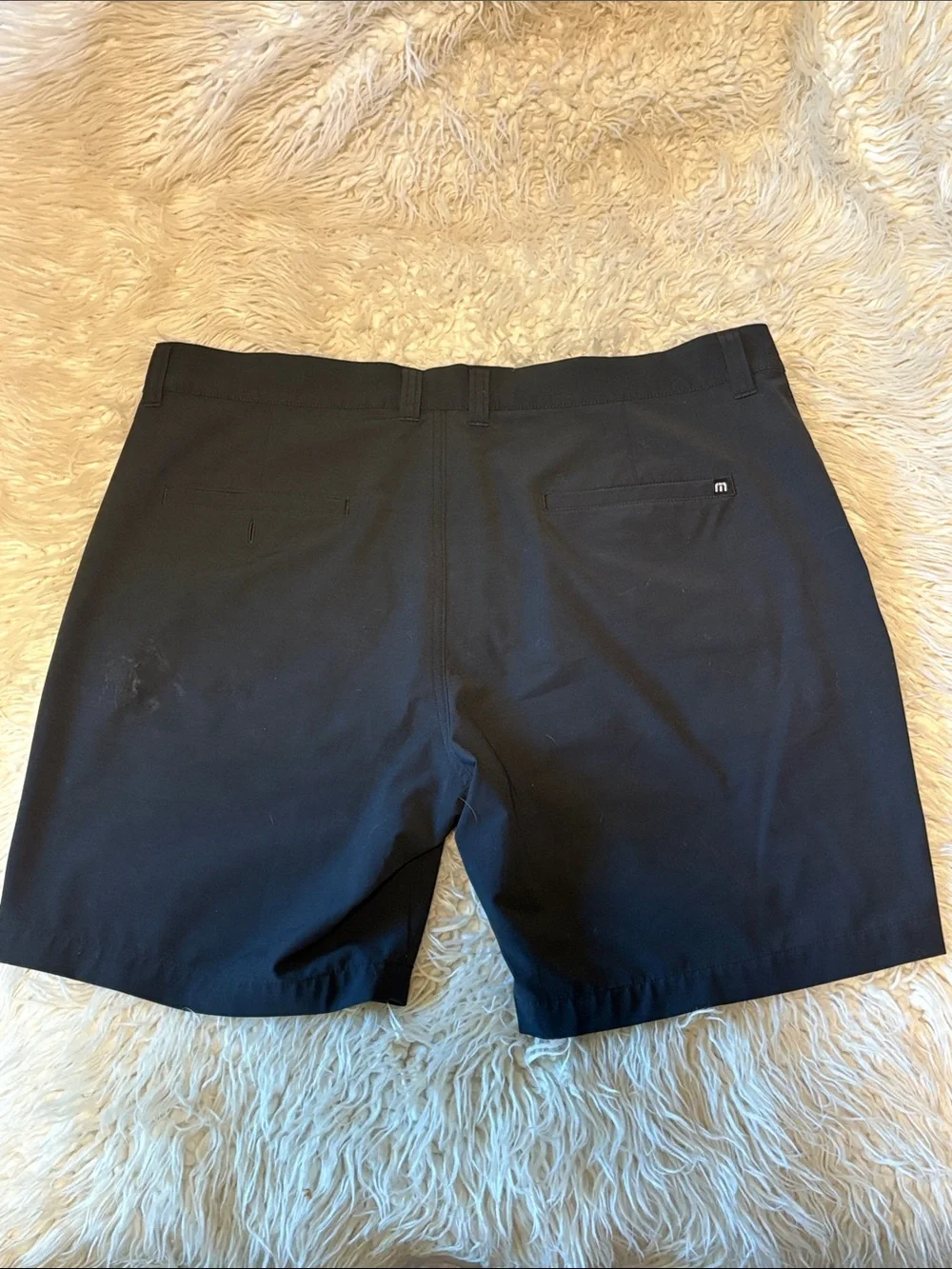 Travis Mathew Black Flat Front Performance Shorts